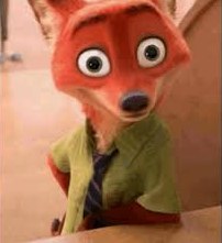 Meme of a wide-eyed cartoon fox looking shocked
